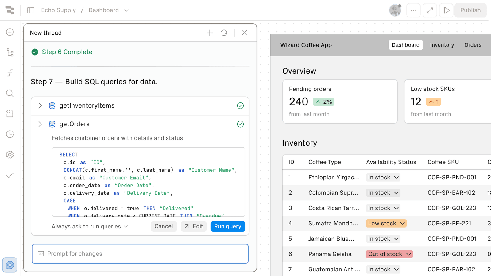 Go from prompt to production
